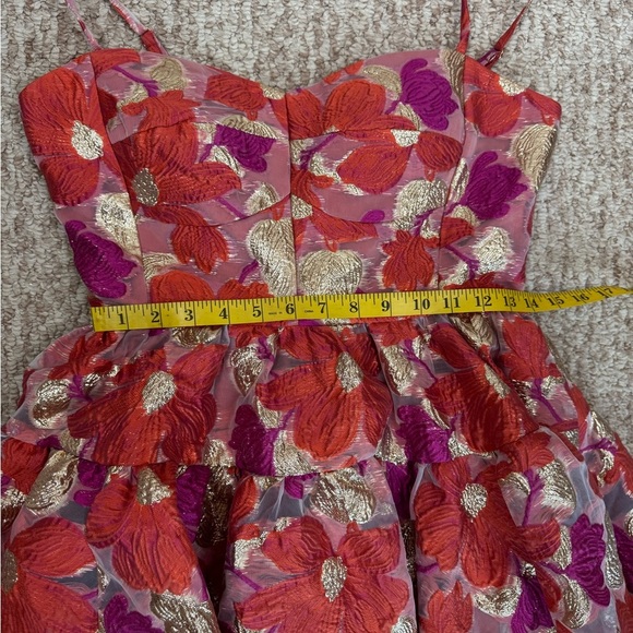 Violet Weekend Floral Jacquard Fit and Flare Dress Size 7/8. C8 - Picture 9 of 17